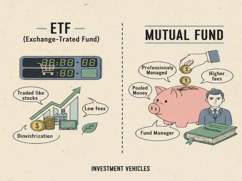 Smart ETF Guide 2026 – ETF vs Mutual Fund Comparison for Beginners